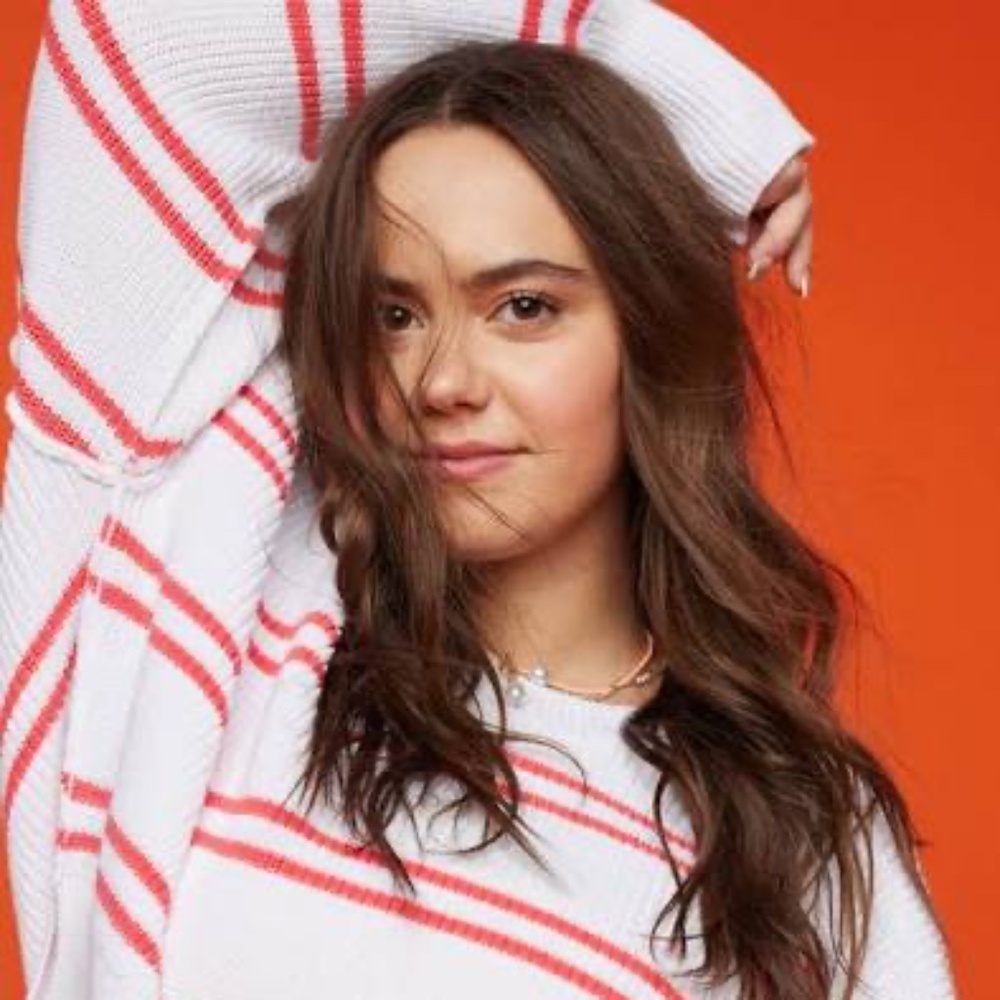 Summer striped Aerie sweater.